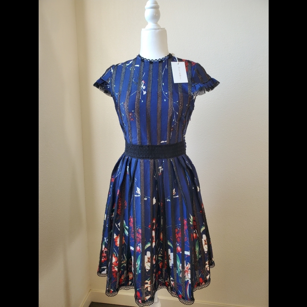 🌼NWT Anthropologie Foxiedox A-line Backless Dress